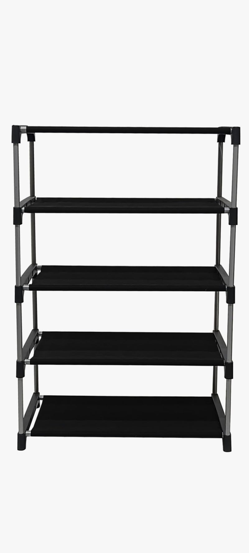 PHILOSHOP Premium 4-Tiers Shoe Rack/Multipurpose Storage Rack with Dustproof Cover (Iron Pipes, Non Woven Fabric, Plastic Connector) - Image 4