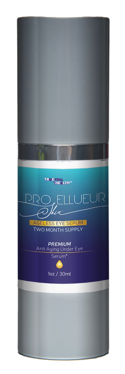 Pro Ellueur Skin Serum  Ageless Eye Serum  Two Month Supply  Reduce the Appearance of Wrinkles  Crows Feet  Help Minimize Dark Circles  Under Eye Bags  Contains Alpha Hydroxy Acids
