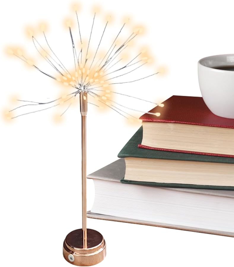 أضواء خيطية لشجرة الكريسماس لاسلكية قابلة لإعادة الشحن بالضوء الدافئ لغرفة النوم ومكتب الحفلات - Image 2