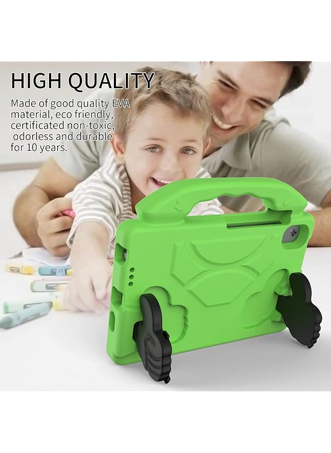 Eva Tablet Protective Case Shockproof Lightweight Dropproof Stand Tablet Case For Lenovo Tb-8505F And 8705N For Samsung T307 And T307U For Huawei T8 8.0 Mediapad M5 M6 With Large Handle Holder Green