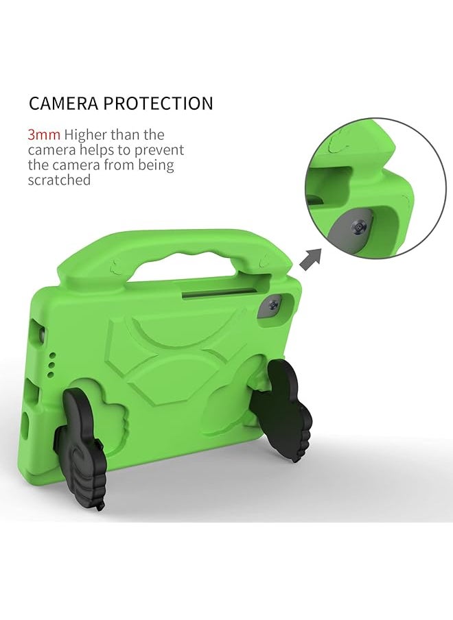 Eva Tablet Protective Case Shockproof Lightweight Dropproof Stand Tablet Case For Lenovo Tb-8505F And 8705N For Samsung T307 And T307U For Huawei T8 8.0 Mediapad M5 M6 With Large Handle Holder Green