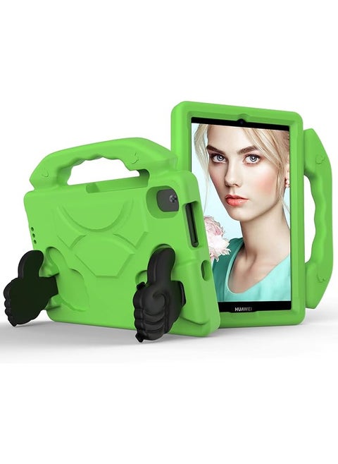 Eva Tablet Protective Case Shockproof Lightweight Dropproof Stand Tablet Case For Lenovo Tb-8505F And 8705N For Samsung T307 And T307U For Huawei T8 8.0 Mediapad M5 M6 With Large Handle Holder Green