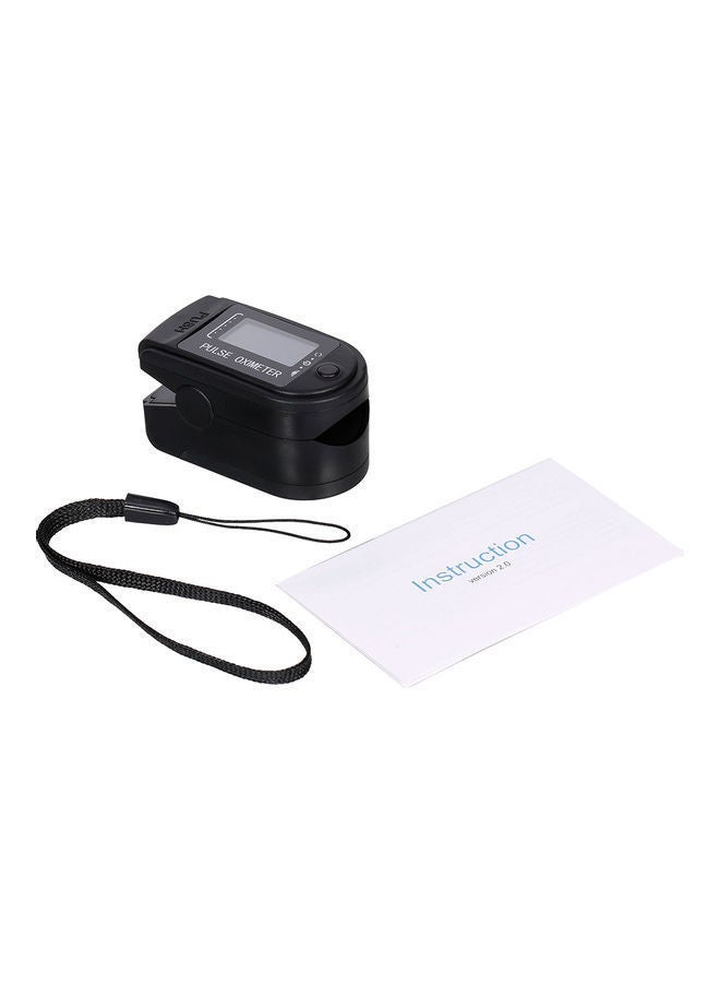 NIBEMINENT Digital Fingertip Pulse Oximeter Blood Oxygen Sensor Saturation LCD Mini SpO2 Monitor Rate Measurement Meter for Home Sports Travel Black - Image 5