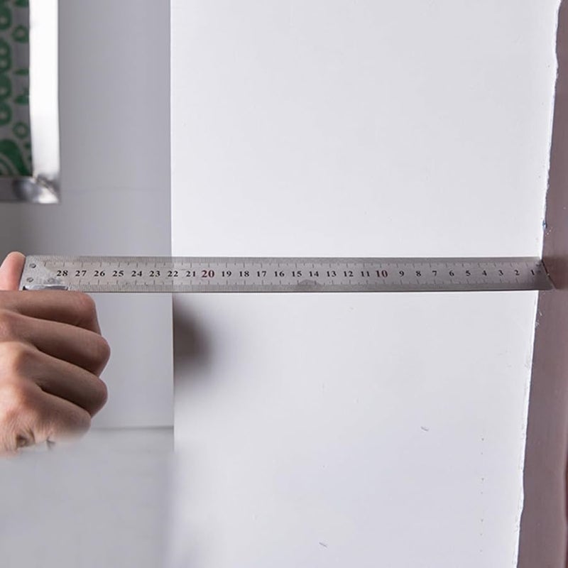 Stainless Steel L Shape Right Angle Ruler Set 30Cm 50Cm 60Cm For Woodworking Construction - Image 3