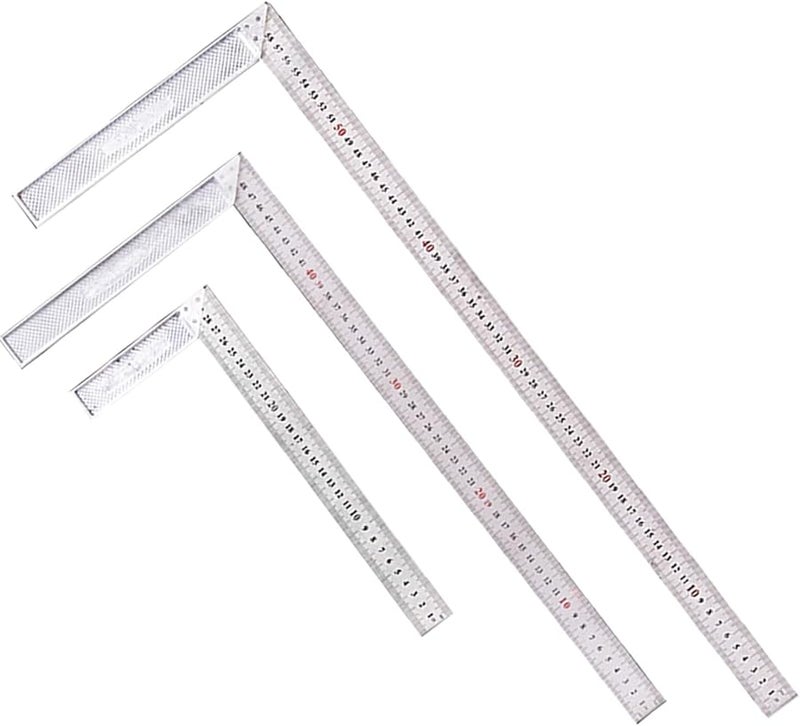Stainless Steel L Shape Right Angle Ruler Set 30Cm 50Cm 60Cm For Woodworking Construction - Image 2