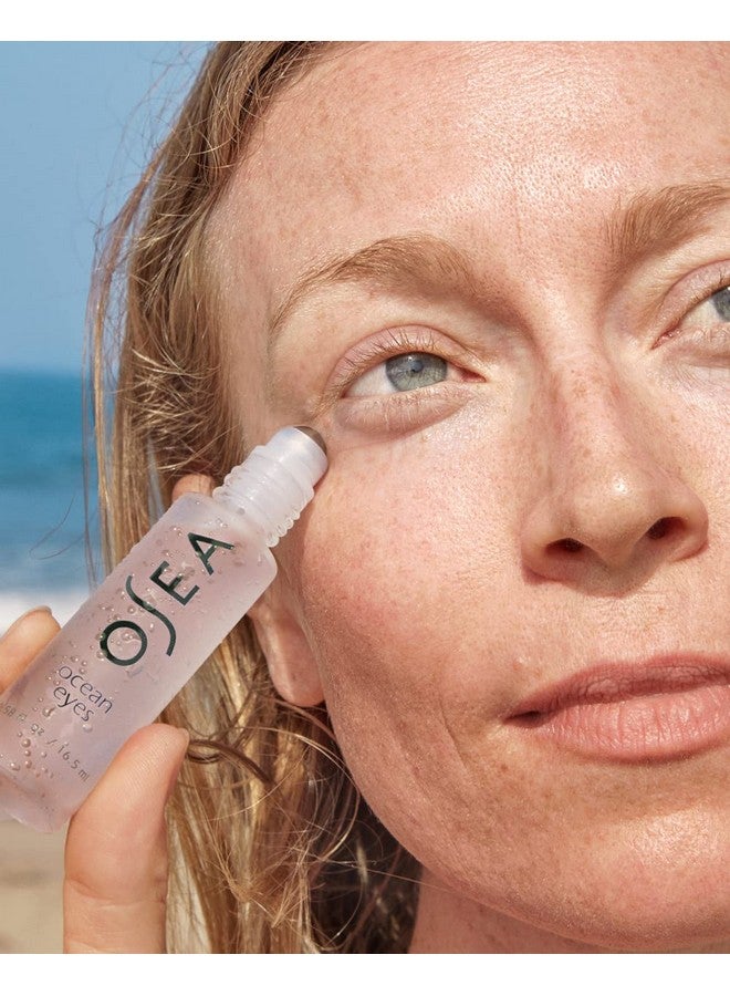 OSEA Sea Malibu Ocean Eyes Agedefying Eye Serum Cooling Roller Ball Applicator Hyaluronic Acid Peptides Clean Skincare Vegan & Crueltyfree Dark Circles Puffiness And Aging Treatment  - Image 5