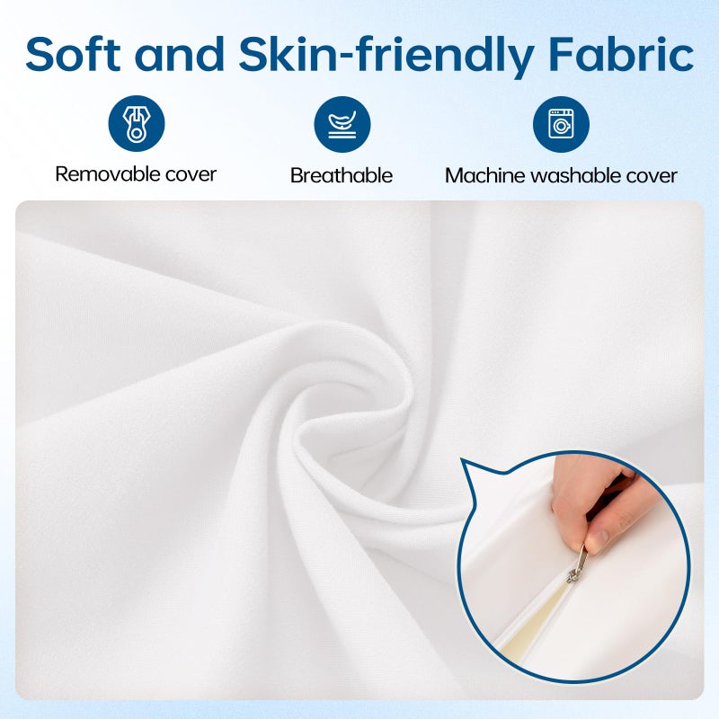 ENITYA 12" Wide Split King Gap Filler for Adjustable Bed, Fits 0â€“3â€³ Gap, Bed Bridge Twin XL to King Converter, Mattress Connector with Removable Cover, Suit for Guest/Hotel/Family Room, Easy Install - Image 5