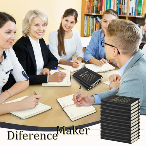 Chiisong 24 Pcs Employee Appreciation Gifts A6 Small Leather Journals Bulk Inspirational Different Maker Notebook Thank You Gift for Women Leadership Coworker Team Staff Christmas (Black) - Image 5
