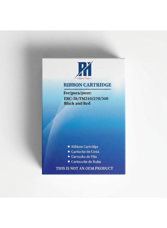 PH Original Product PH Compatible ERC-38 Black & Red Ribbon Cartridge for Epson TM-U220 TM-210 - Image 1