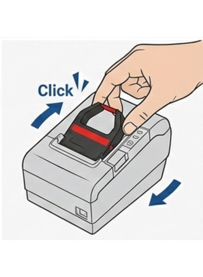 PH Original Product PH Compatible ERC-38 Black & Red Ribbon Cartridge for Epson TM-U220 TM-210 - Image 3
