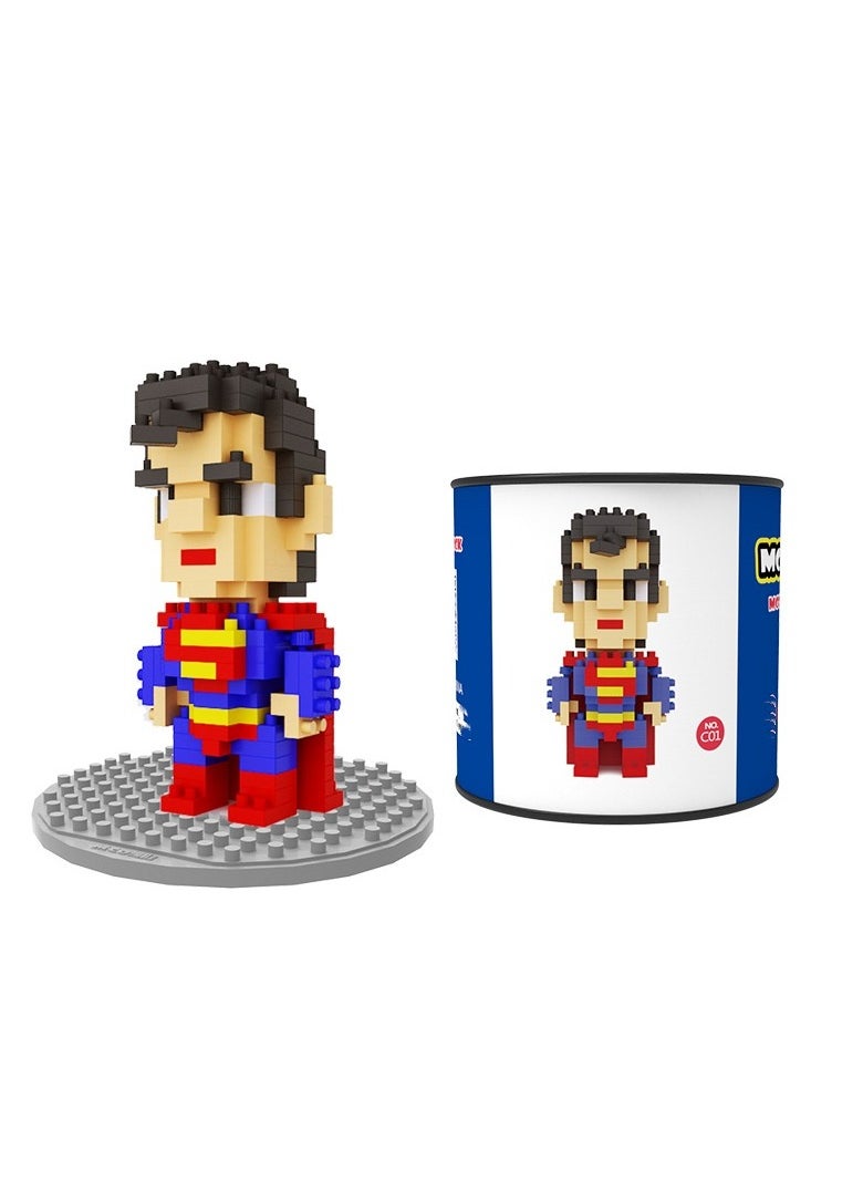 KUYING Magic Button Building Block Plastic Micro Particle Assembly Building Block Toy Doll  - Image 1