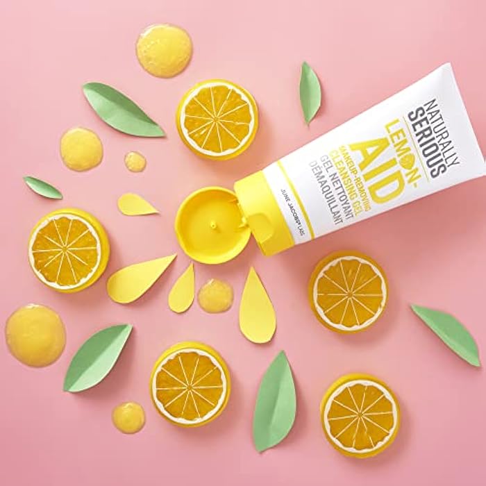 Naturally Serious | Lemon-Aid Makeup-Removing Cleansing Gel, Vitamin C Cleanser, Makeup-Removing Cleanser, Gel Cleanser For Oily Skin, Vegan Skincare, Cruelty-Free Skincare - Image 3