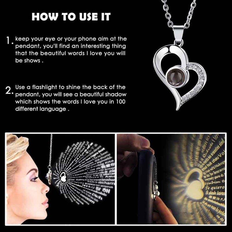PIERCELL ENTERPRISE Piercell Gifts For GirlfriendWifeLoveMarriage Anniversary Gift For Wife Preserved Rose Flower With Heart NecklaceValentine Gift For GirlfriendCute Birthday Gift For Wife Special LoveAdult - Image 4