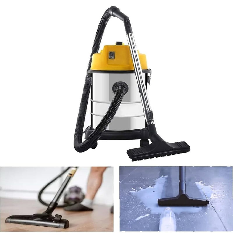 Heavy Duty Industrial Wet Dry 1400 Watts Multipurpose Vacuum CleanerPower Suction with 30 litres Tank Capacity6 AccessoriesCompactLight Weight Easy to use 