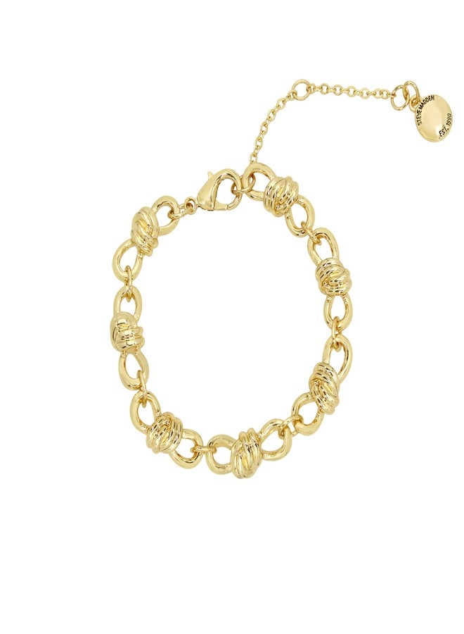 Steve Madden Womens Knot Link Bracelet - Image 1
