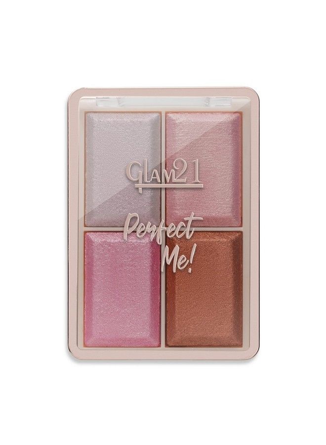 Glam 21 Glam21 Perfect Me! Highlighter Palette Blusher ; Weightless Longlasting Illuminating Glow Face Kit; 6Gm (Shade04) - Image 2