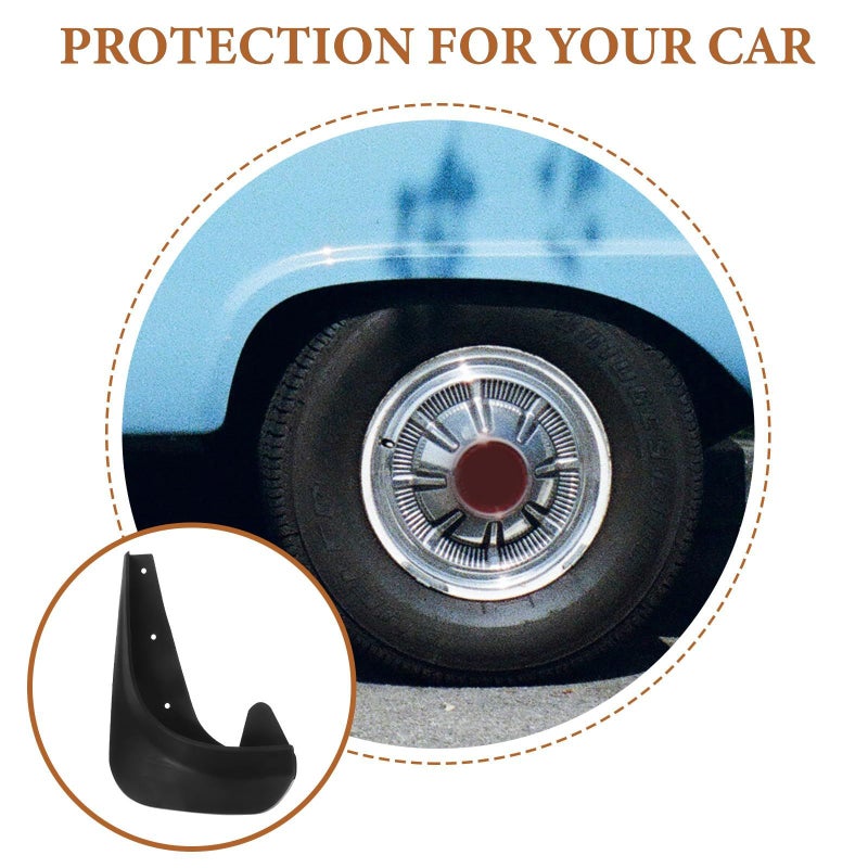 Universal Car Mud Flaps 4pcs Small Size Rear Splash Guards Vehicle Exterior Accessories - Image 4