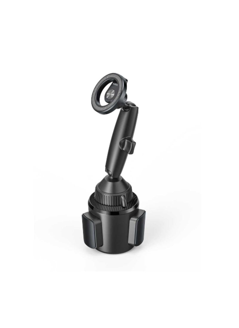 GREEN LION - Innovative Cup Holder Tri-pivot Design Stable Expandable Cup base Infinite Adjustment Ball Joints Control knob Easy To Use & Flexible - Black - Image 1