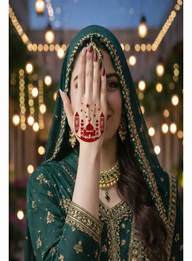 Komstec Noor Moon & Mosque Mehndi Stencil Special for Ramdan Nights - Image 4