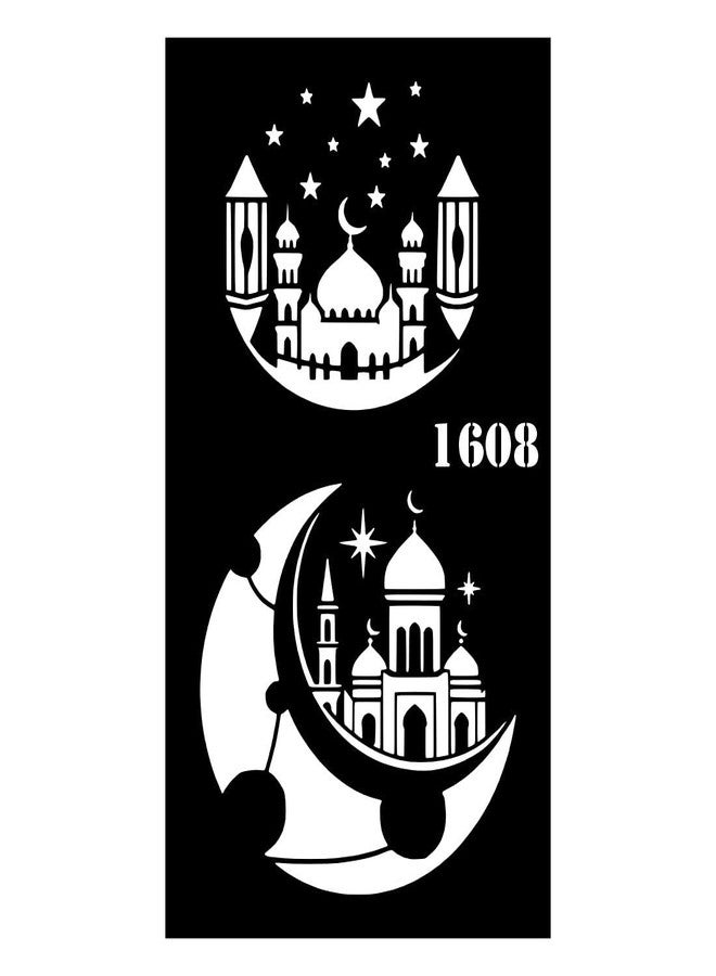 Komstec Noor Moon & Mosque Mehndi Stencil Special for Ramdan Nights - Image 1