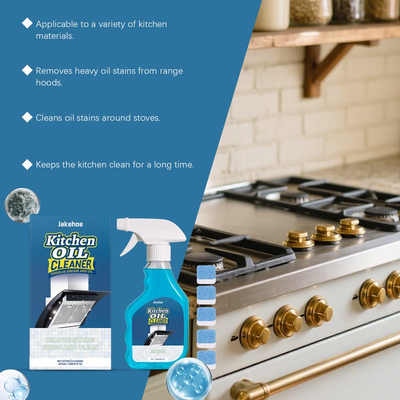 Jakehoe Kitchen Oil Stain Cleaner Range Hood Stove Degreasing And Decontamination Easy To Clean Household Cleaner - Image 5