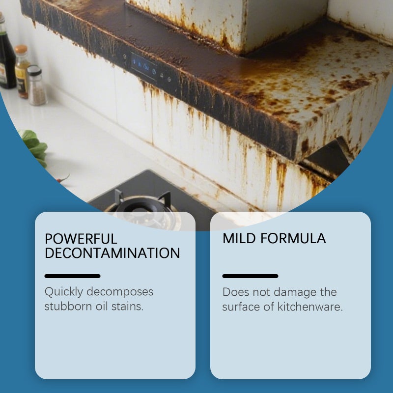Jakehoe Kitchen Oil Stain Cleaner Range Hood Stove Degreasing And Decontamination Easy To Clean Household Cleaner - Image 3