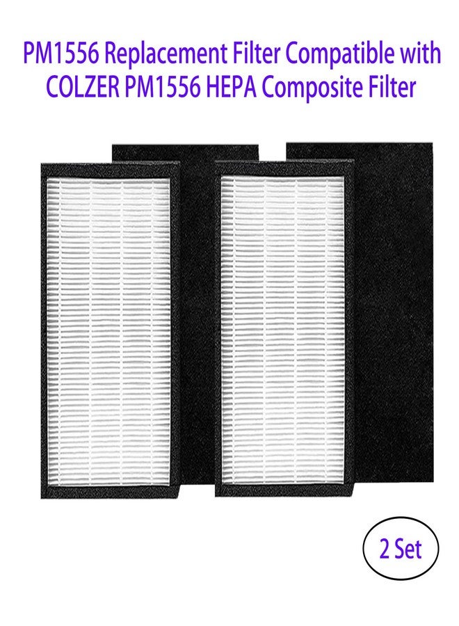 HOMFILBIT PM1556 Replacement Filter Fit for COLZER PM1556, 4-In-1 Composite Filters (2 Set) - Image 2