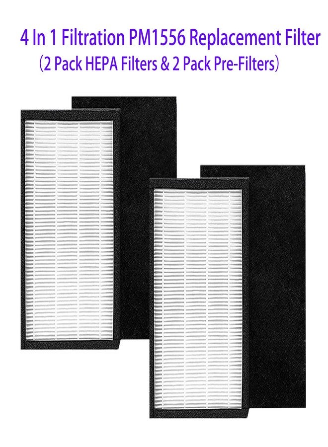 HOMFILBIT PM1556 Replacement Filter Fit for COLZER PM1556, 4-In-1 Composite Filters (2 Set) - Image 3