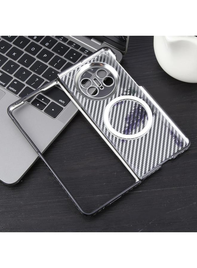 S-TOP Case For Huawei Mate X5 6D Plated Carbon Fiber Clear Magsafe PC Phone Case - Image 3
