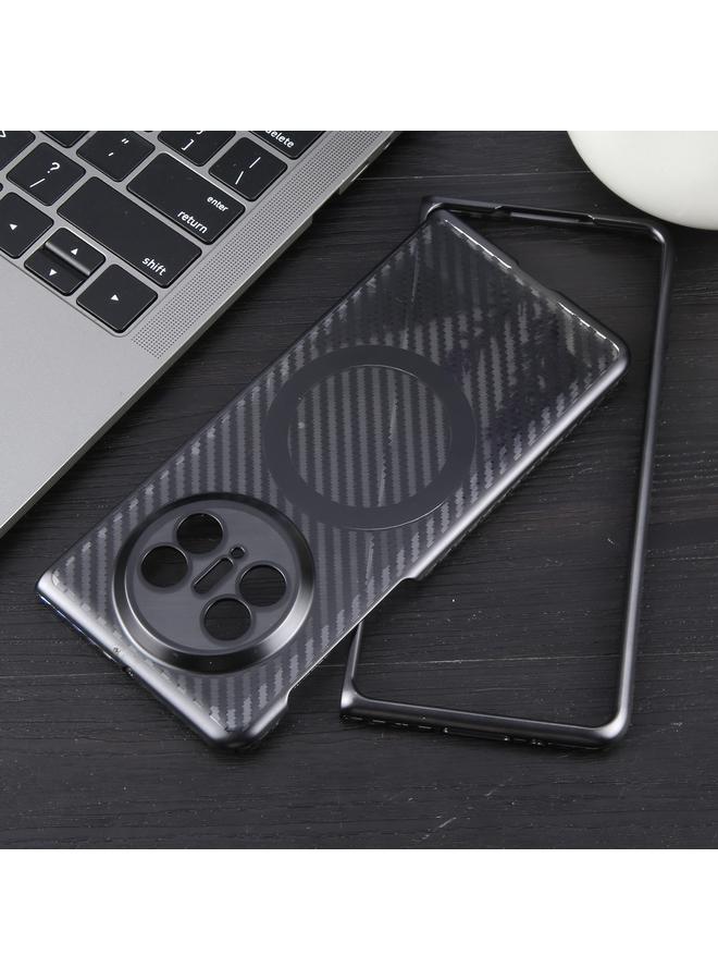 S-TOP Case For Huawei Mate X5 6D Plated Carbon Fiber Clear Magsafe PC Phone Case - Image 4