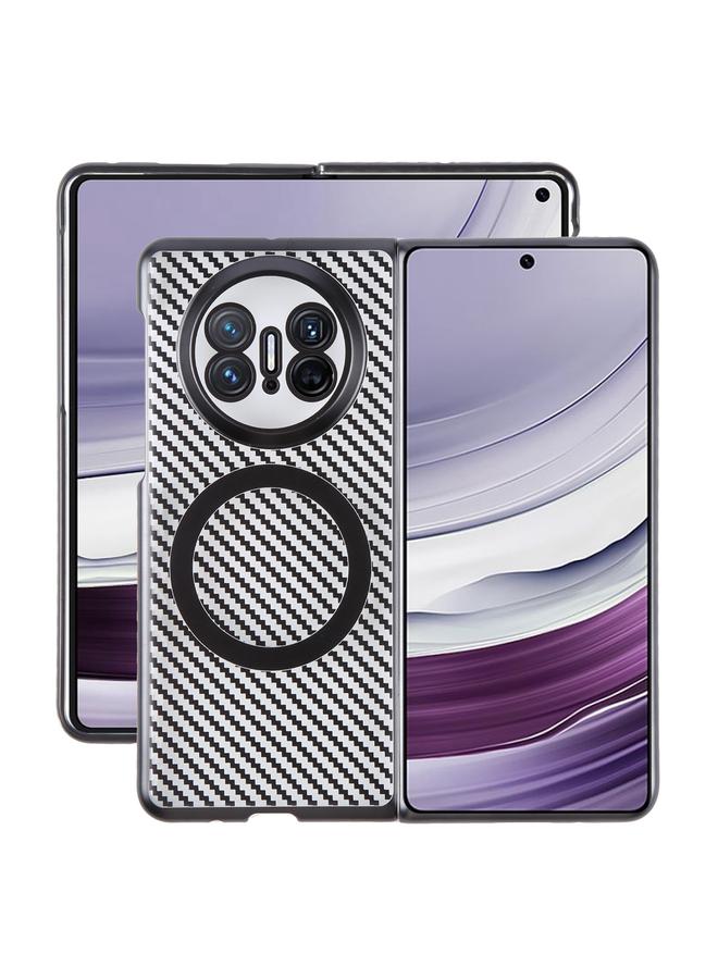 S-TOP Case For Huawei Mate X5 6D Plated Carbon Fiber Clear Magsafe PC Phone Case - Image 1