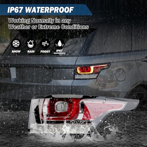 Clidr Tail Light For Range Rover Sport L494 2014 2015 2016 2017 Passenger Side Clear Rear Lamp Brake Light LR061588-B (Right) - Image 4