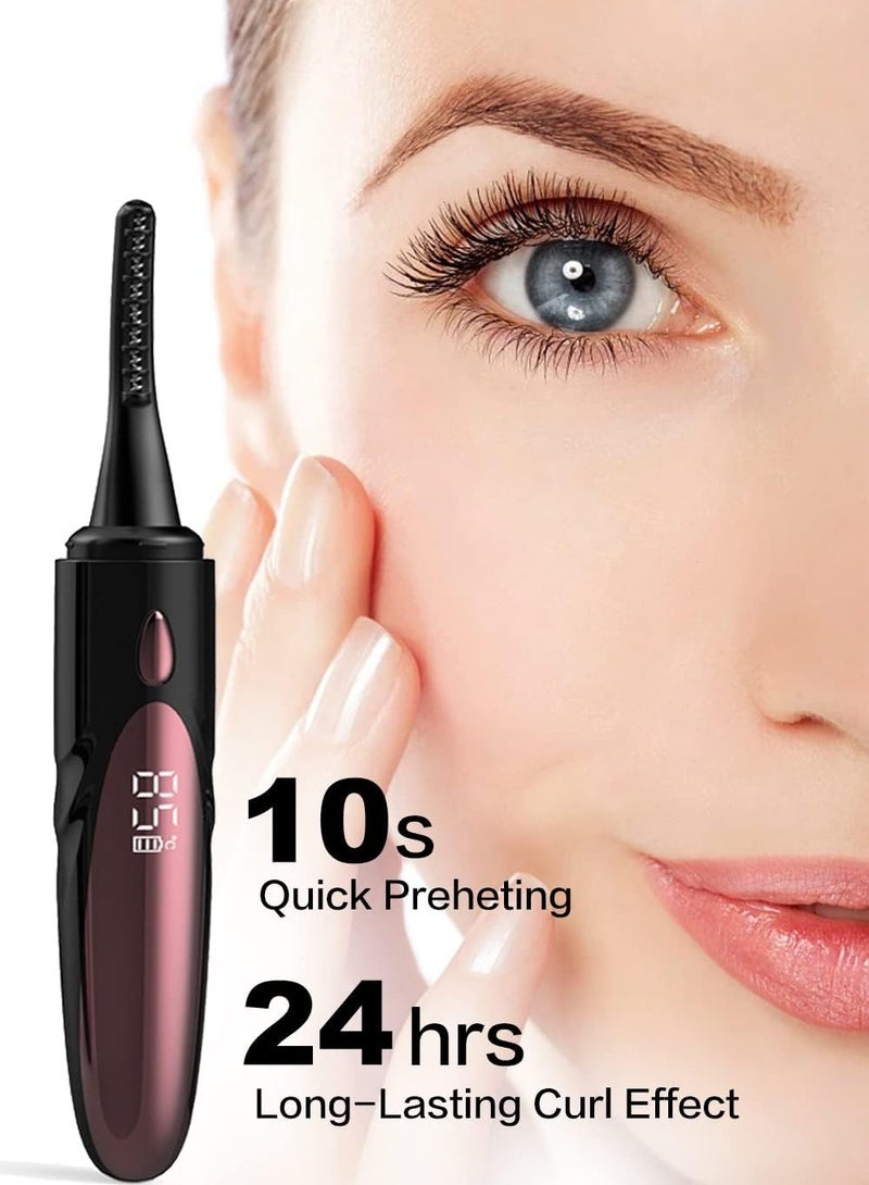 Heated Eyelash Curlers Fast Heat up Within 10s, Electric Eyelash Curler for Women, 24Hours Long Lasting, lash Curler Type C Rechargeable - Image 5