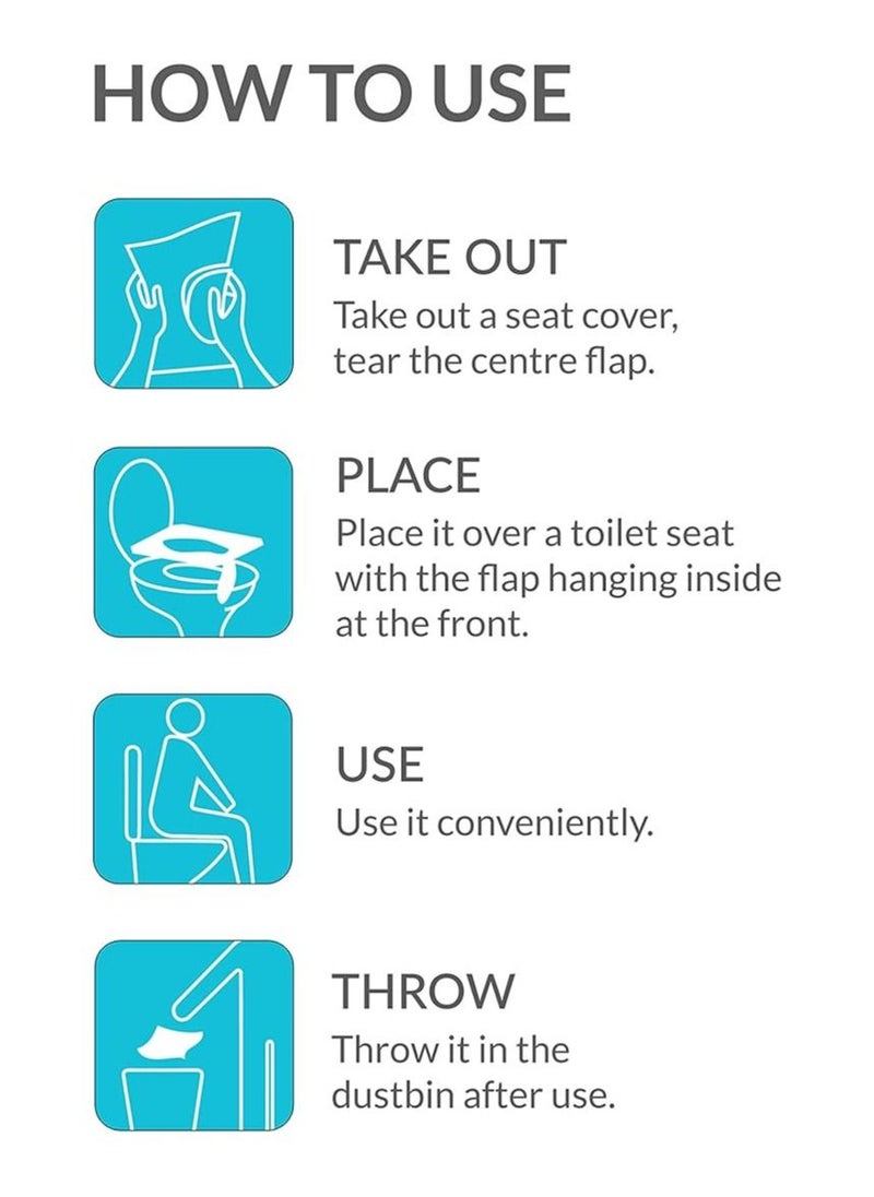 Sirona - Sirona Pee Buddy Disposable Toilet Seat Covers - 20 Sheets Pack of 2 - Image 1
