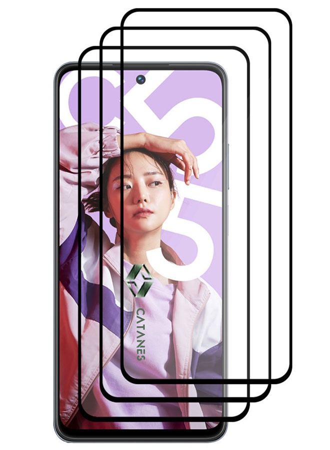 CATANES 3 Pack For Realme C55 Tempered Glass Screen Protector Full Glue Back - Image 2