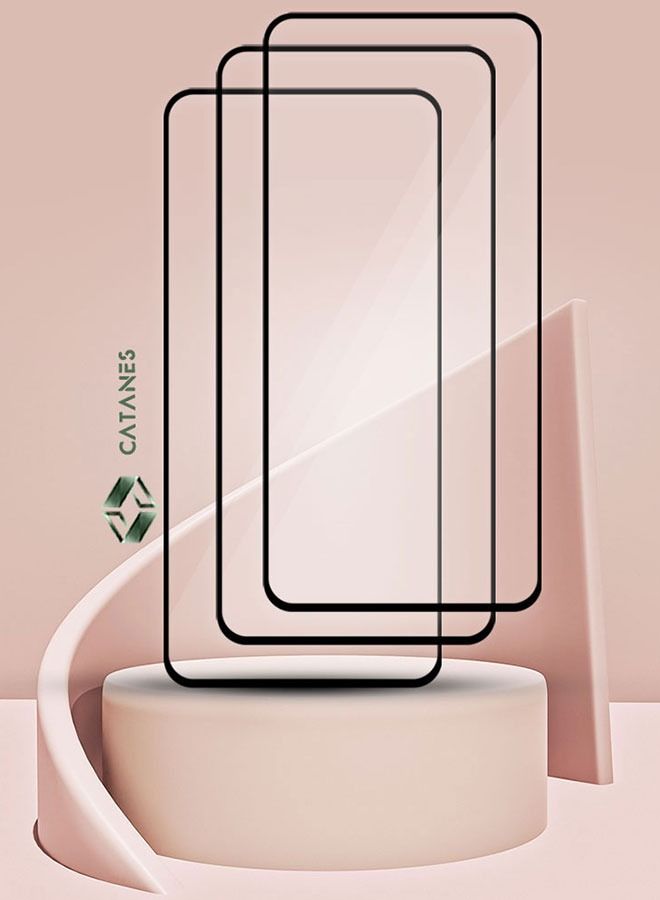 CATANES 3 Pack For Realme C55 Tempered Glass Screen Protector Full Glue Back - Image 4