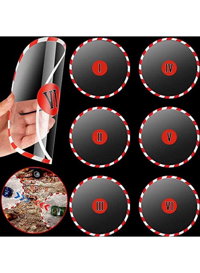Queekay 6 Pcs Objective Point Markers Round Objective Marker Compatible With Military Game Gaming Miniatures Gaming Accessory 0.01 Inch Thick Miniature Not Included - Image 1