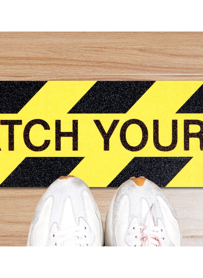 4 جهاز كمبيوتر شخصي مشاهدة خطوة الطابق ملصقات علامة تحذير ملصق لاصق شريط مضاد للانزلاق شريط كاش للسلامة في مكان العمل حذر الأرضية الرطبة - Image 3