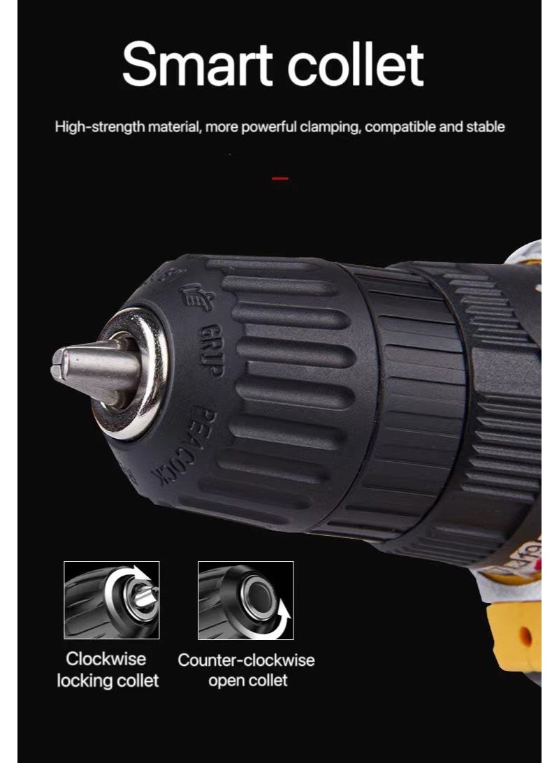 18V Cordless DIY Power Tool Set – Electric Drill, Angle Grinder, Jig Saw, Battery-Powered Drilling Rig | Multi-Tool Combo Kit for Home, Woodworking & Metal Craft - Image 4