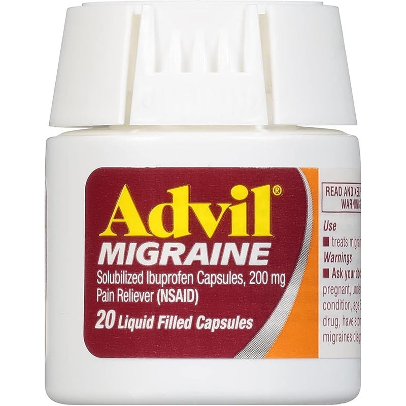Advil Migraine Liquid Filled Capsules - 20 ct, Pack of 6 - Image 4