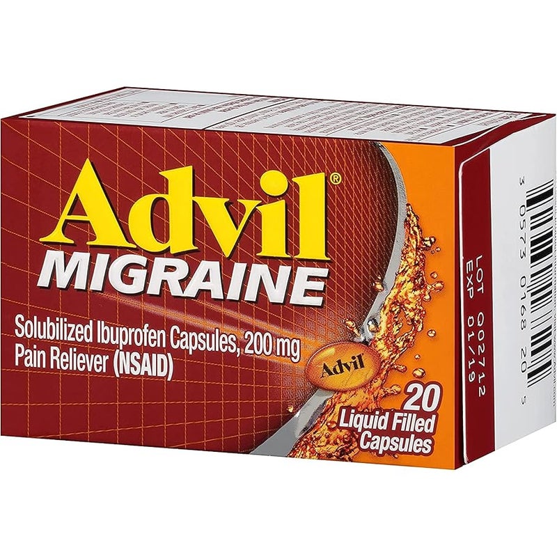Advil Migraine Liquid Filled Capsules - 20 ct, Pack of 6 - Image 2