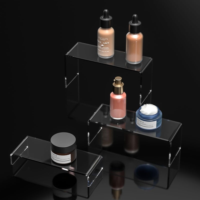 Ouskr 6 Pcs Acrylic Risers for Display, 8.8 In Large Acrylic Display Riser, Clear Display Stands for Shelf Dessert Cupcake Candy Food Tabletop Collectibles Product Bar Action Figure Jewelry Showcase - Image 5