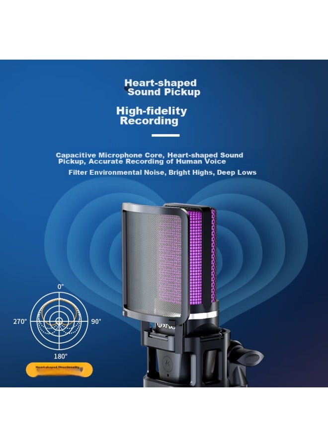 The Good Shepherd Good Shepherd Usb Computer Microphone, Desktop Condenser Microphone, Professional Recording Studio, Laptop Gaming, Voice And Video Conference Microphone, Noise Reduction, E-sports External Device Karaoke Equipment - Image 5