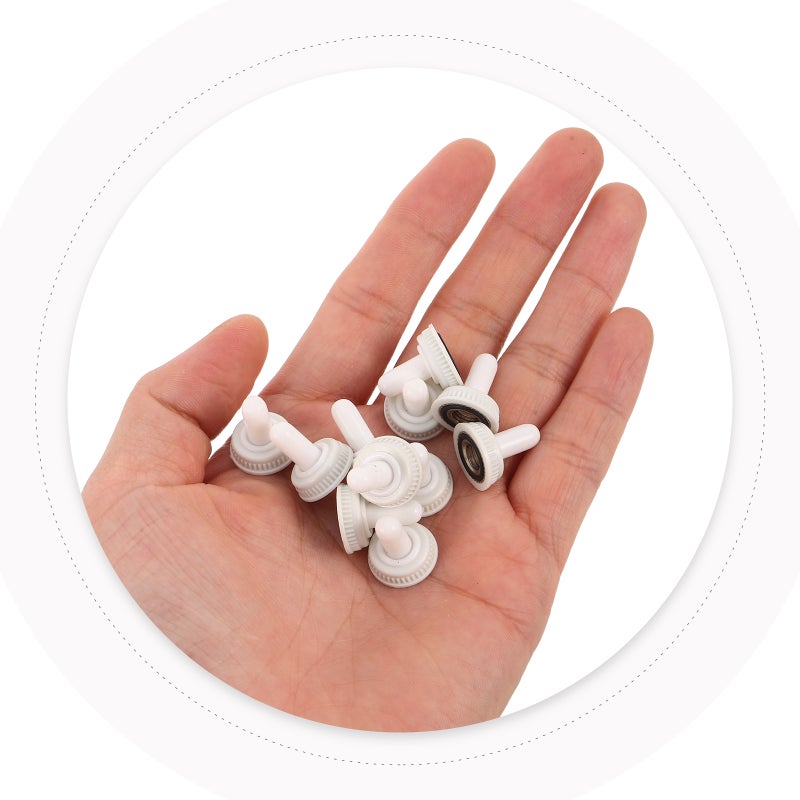 50pcs Toggle Switch Cover: Toggle Switch Guard/Protector 6mm Thread - Weatherproof Dirt-resistant for Marine and Industrial Applications White - Image 2