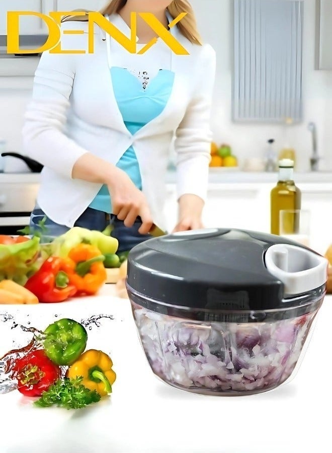Denx Manual Food Chopper And Cutter With A Pull Cord - Image 5