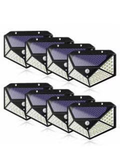 "8 Pairs of Waterproof Solar Outdoor LED Lights with Reflectors – Ideal for Front Door, Yard, Garage, and Deck"