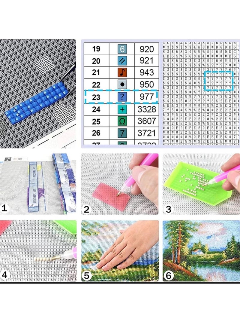 STRATEG DIY 5D Round Diamond Painting Crafts Kits Multicolor - Image 3