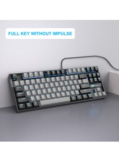MageGee 75% Mechanical Gaming Keyboard with Blue Switch, LED Blue Backlit Keyboard, 87 Keys Compact Wired Computer Keyboard for Windows Laptop PC Gamer  - Image 3