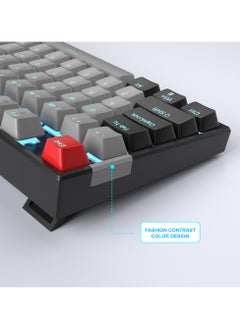 MageGee 75% Mechanical Gaming Keyboard with Blue Switch, LED Blue Backlit Keyboard, 87 Keys Compact Wired Computer Keyboard for Windows Laptop PC Gamer  - Image 4