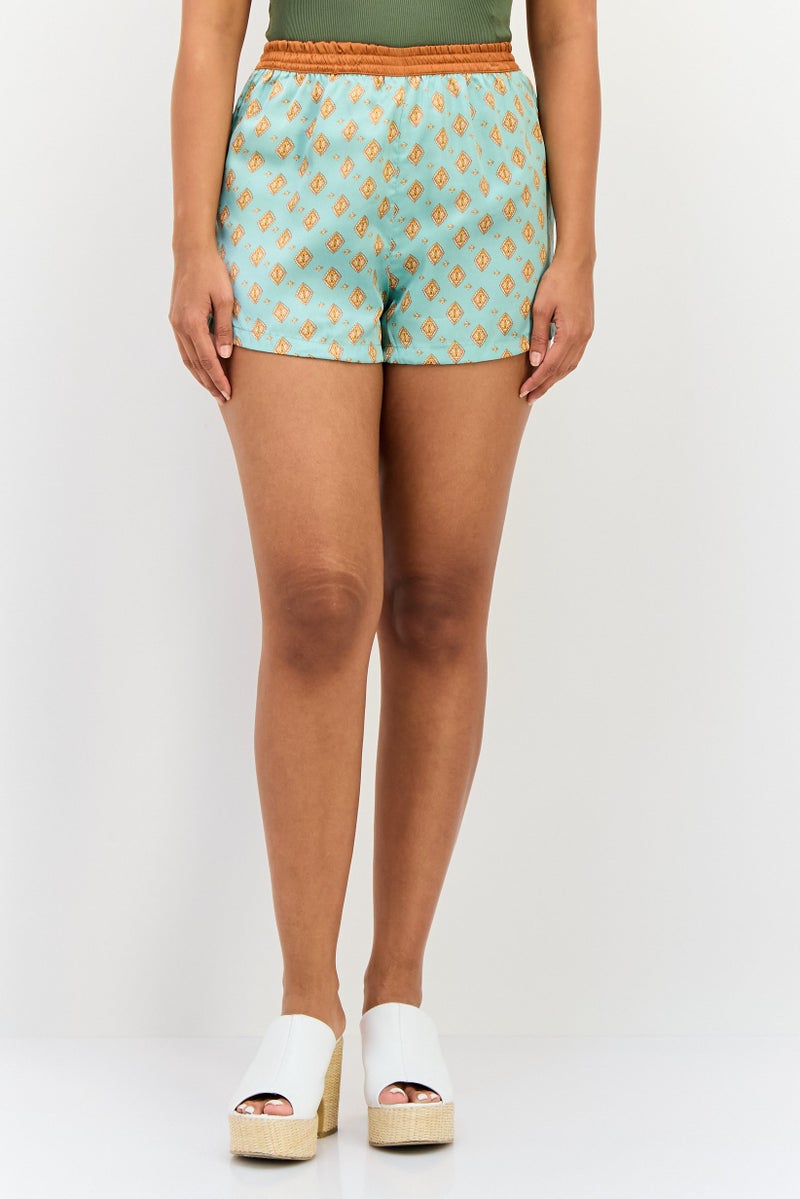 Lefties Women Graphic Print Basic Shorts, Multicolor - Image 1